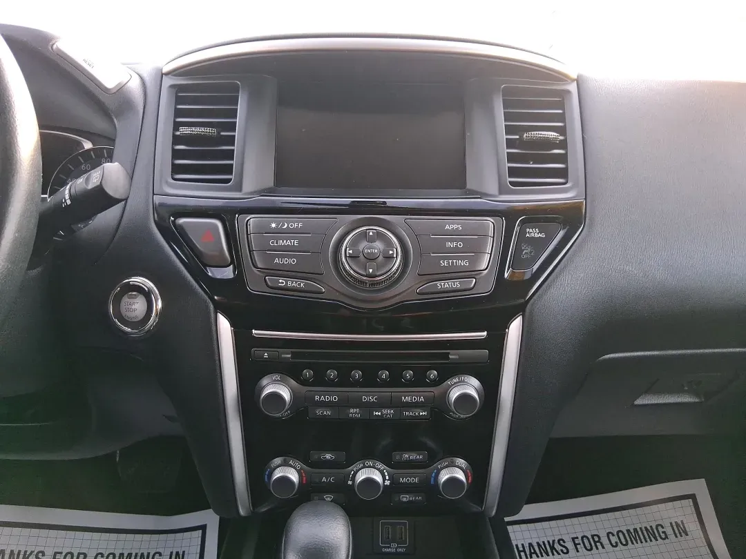 2018 Nissan Pathfinder SV (5N1DR2MM7JC) with an 3.5L V-6 gasoline direct injection engine, CVT transmission, located at 1099 N County Rd 25A , Troy, OH, 45373, (937) 908-9800, 40.057079, -84.212883 - Pack up the kids, the cooler, and the weekend plans-this 2018 Nissan Pathfinder SV is built for real life in Troy, Ohio, whether you're shuttling to practice, commuting down I75, or heading out for a road trip to the Dayton area. With three-row versatility, confident capability, and family-friendly - Photo#13