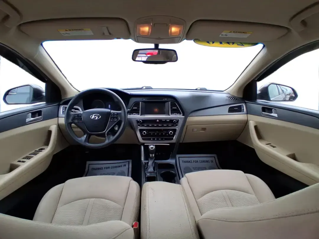 2016 Hyundai Sonata SE (5NPE24AFXGH) with an 2.4L I-4 gasoline direct injection engine, 7A transmission, located at 1184 Kauffman Ave, Fairborn, OH, 45324, (937) 908-9800, 39.807072, -84.030914 - Make every day in Fairborn feel easier-whether you're commuting to Wright-Patterson AFB, shuttling kids between school and practice, or planning a weekend drive out toward Yellow Springs and Glen Helen. This 2016 Hyundai Sonata SE sedan is built for real life: comfortable for long stretches on I675, - Photo#19