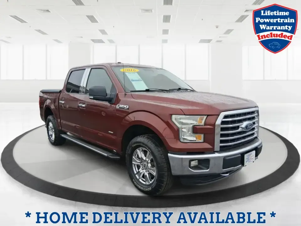2016 Ford F-150 XLT (1FTEW1EP1GK) with an 2.7L V6 DOHC 24V engine, 6A transmission, located at 8750 N County Rd 25A, Piqua, OH, 45356, (937) 908-9800, 40.164391, -84.232513 - Need one truck that can handle weekday work runs, Saturday projects, and a last-minute road trip up I75 without breaking a sweat? This 2016 Ford F150 XLT Crew Cab 4WD is built for the doitall lifestyle-room for the crew, confidence in Ohio weather, and the capability to tow, haul, and explore while - Photo#0