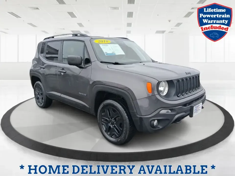 2018 Jeep Renegade Upland Edition 4x4 (ZACCJBAB1JP) with an Tigershark MultiAir 2.4L I-4 variable valve contro engine, 6M transmission, located at 4508 South Dixie Dr, Moraine, OH, 45439, (937) 908-9800, 39.689976, -84.218452 - Weekend getaways to John Bryan State Park, snowy commutes down US-35, or daily school-and-grocery runs around Xenia all get easier when you've got a compact SUV that's sized for city parking but ready for Ohio backroads. This 2018 Jeep Renegade Upland Edition 4x4 brings that go-anywhere, do-everythi - Photo#0