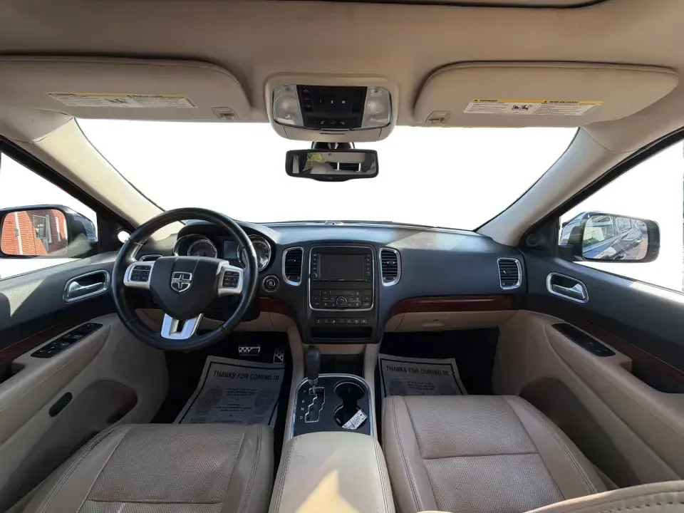 2013 Dodge Durango Citadel (1C4SDJET6DC) with an 5.7L V8 OHV 16V engine, 5-Speed Automatic transmission, located at 1951 S Dayton Lakeview Rd., New Carlisle, OH, 45344, (937) 908-9800, 39.890999, -84.050255 - Need one SUV that can handle school drop-offs, I-75 commutes, and a loaded-up weekend trip to Indian Lake or a tailgate in Dayton-without giving up comfort or capability? This 2013 Dodge Durango Citadel in True Blue Pearlcoat is built for real-life Ohio driving, with confident 4WD/AWD traction, V8 p - Photo#21