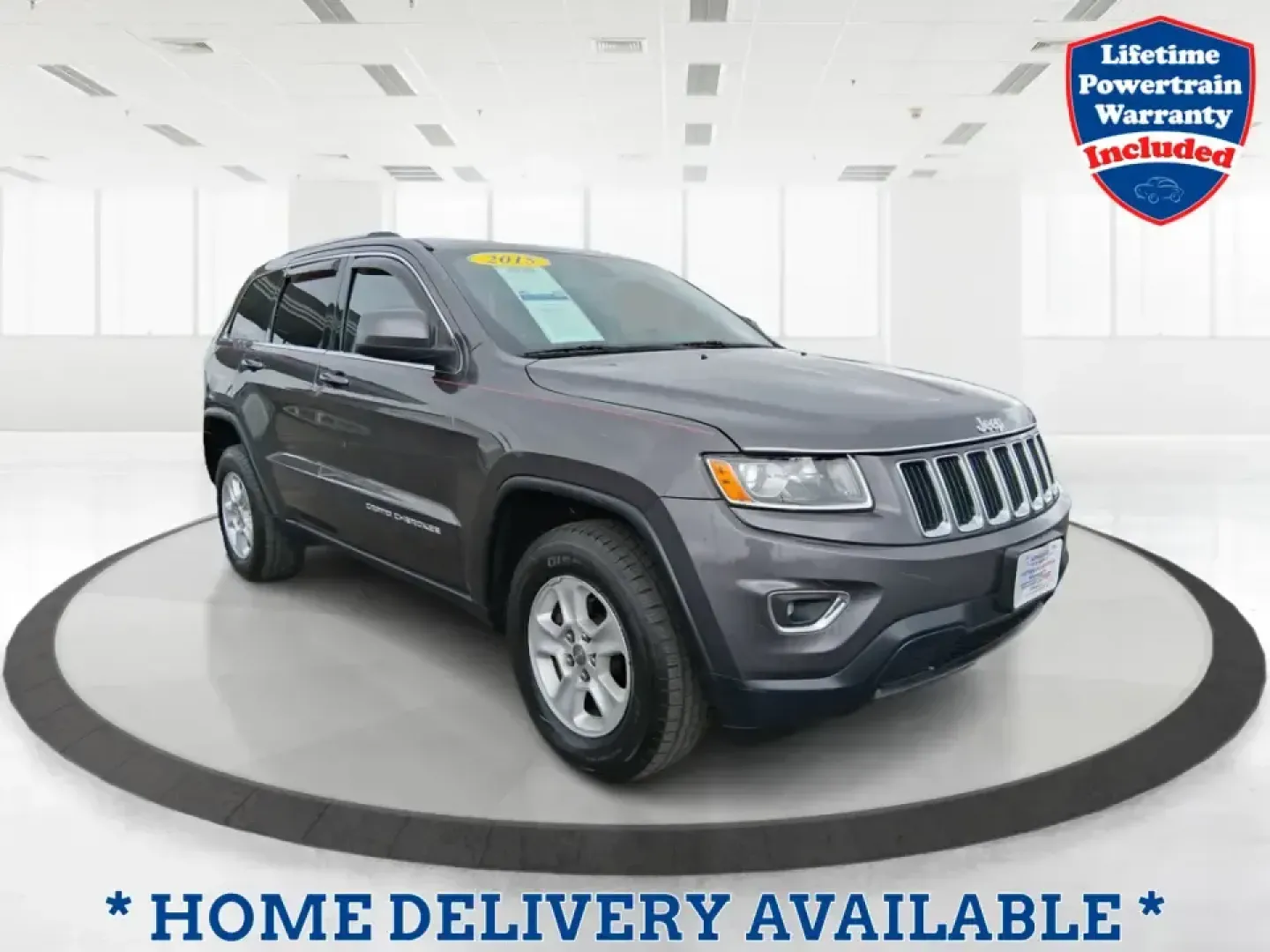 2015 Jeep Grand Cherokee Laredo (1C4RJFAG5FC) with an 3.6L V-6 DOHC engine, 8-Speed Automatic transmission, located at 1951 S Dayton Lakeview Rd., New Carlisle, OH, 45344, (937) 908-9800, 39.890999, -84.050255 - Need one SUV that can handle school drop-offs in the morning, a smooth I75 commute at lunchtime, and a last-minute weekend escape to the Miami Valley trails? This 2015 Jeep Grand Cherokee Laredo 4WD is built for real life in Troy, Ohio-comfortable enough for daily driving, confident enough for unpre - Photo#0