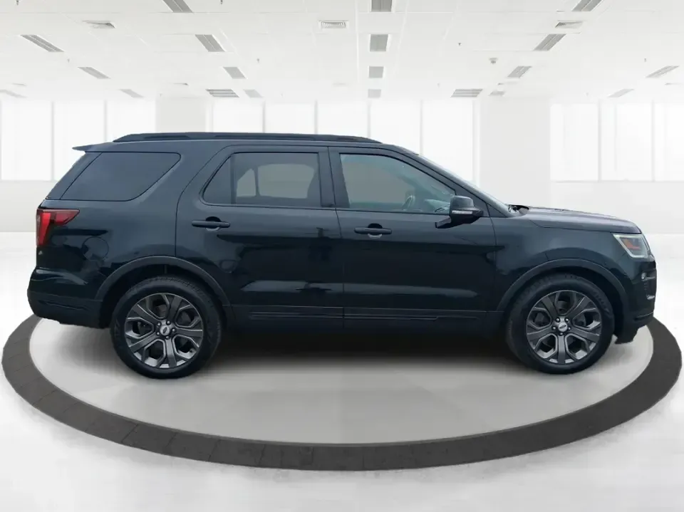 2018 Ford Explorer Sport (1FM5K8GT1JG) with an EcoBoost 3.5L V-6 gasoline direct injection engine, 6A transmission, located at 401 Woodman Dr, Riverside, OH, 45431, (937) 908-9800, 39.760899, -84.123421 - Life moves fast in the Miami Valley-school drop-offs, long commutes, weekend tournaments, and spontaneous road trips down I675 or over to Downtown Dayton-and you need an SUV that can keep up comfortably in every season. This 2018 Ford Explorer Sport in Shadow Black is built for families, commuters, - Photo#1