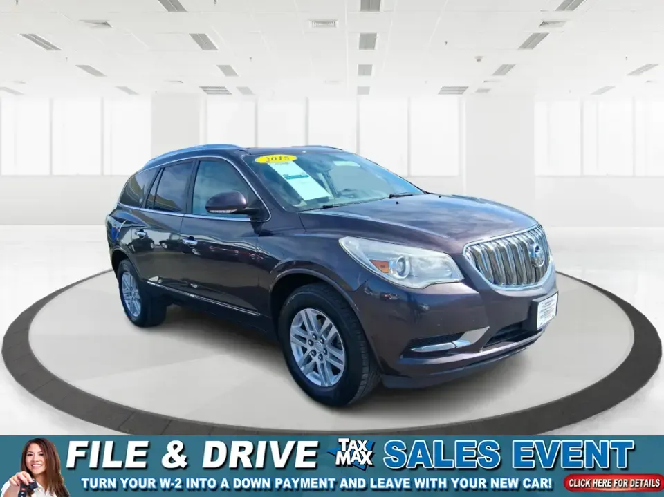 2015 Buick Enclave Convenience (5GAKRAKD3FJ) with an 3.6L V-6 gasoline direct injection engine, 6-Speed Automatic Overdrive transmission, located at 1184 Kauffman Ave, Fairborn, OH, 45324, (937) 908-9800, 39.807072, -84.030914 - 2015 Buick Enclave Convenience - Photo#0