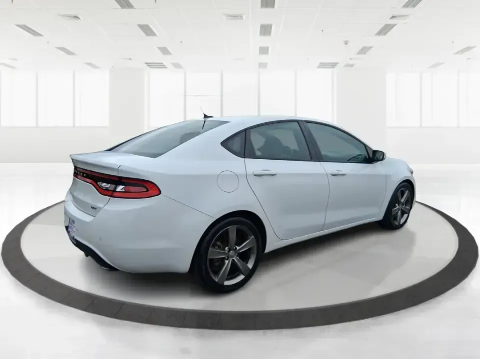 2014 Dodge Dart GT (1C3CDFEB0ED) with an MultiAir 2.4L I-4 variable valve control engine, located at 1099 N County Rd 25A , Troy, OH, 45373, (937) 908-9800, 40.057079, -84.212883 - Need a smart, sporty commuter that feels upscale for daily runs between Moraine and downtown Dayton, yet still has the comfort for weekend getaways to Carillon Historical Park or a Reds day trip? This 2014 Dodge Dart GT in Bright White Clearcoat is the kind of sedan that fits real life-easy to park, - Photo#2