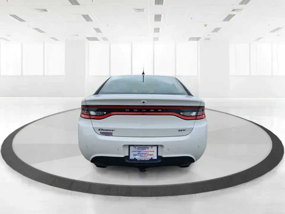 2014 Dodge Dart GT (1C3CDFEB0ED) with an MultiAir 2.4L I-4 variable valve control engine, located at 1099 N County Rd 25A , Troy, OH, 45373, (937) 908-9800, 40.057079, -84.212883 - Need a smart, sporty commuter that feels upscale for daily runs between Moraine and downtown Dayton, yet still has the comfort for weekend getaways to Carillon Historical Park or a Reds day trip? This 2014 Dodge Dart GT in Bright White Clearcoat is the kind of sedan that fits real life-easy to park, - Photo#3