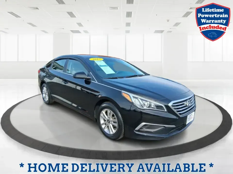 2017 Hyundai Sonata SE (5NPE24AF7HH) with an 2.4L I-4 gasoline direct injection engine, 7A transmission, located at 1099 N County Rd 25A , Troy, OH, 45373, (937) 908-9800, 40.057079, -84.212883 - Need a dependable sedan for the daily commute down I75, quick errands around Troy, or comfortable weekend drives to Dayton? This 2017 Hyundai Sonata SE in Phantom Black is an easy-to-live-with choice for practical drivers who want modern safety, efficient performance, and a smooth ride-without payin - Photo#0