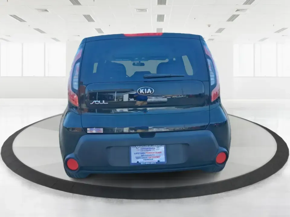 2015 Kia Soul + (KNDJP3A56F7) with an 2.0L L4 DOHC 16V engine, 6-Speed Automatic transmission, located at 880 E. National Road, Vandalia, OH, 45377, (937) 908-9800, 39.891918, -84.183594 - Need a city-friendly ride that fits real life-school drop-offs, a long commute to Dayton, and quick weekend runs to the Greene or Riverscape-without feeling huge or hard to park? This 2015 Kia Soul + in Shadow Black is built for busy schedules and active lifestyles, offering SUV-like space in an eas- Photo#3