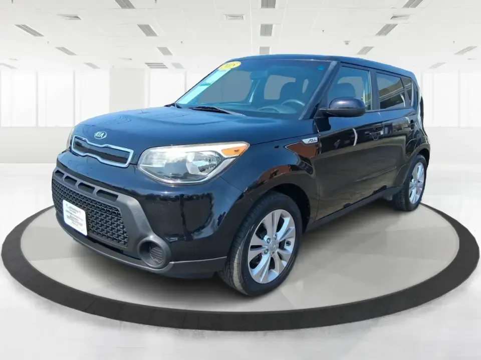 2015 Kia Soul + (KNDJP3A56F7) with an 2.0L L4 DOHC 16V engine, 6-Speed Automatic transmission, located at 880 E. National Road, Vandalia, OH, 45377, (937) 908-9800, 39.891918, -84.183594 - Need a city-friendly ride that fits real life-school drop-offs, a long commute to Dayton, and quick weekend runs to the Greene or Riverscape-without feeling huge or hard to park? This 2015 Kia Soul + in Shadow Black is built for busy schedules and active lifestyles, offering SUV-like space in an eas- Photo#8