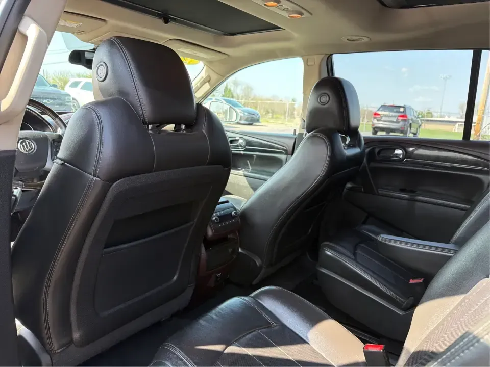 2015 Buick Enclave Leather (5GAKRBKDXFJ) with an 3.6L V-6 gasoline direct injection engine, 6-Speed Automatic Overdrive transmission, located at 1099 N County Rd 25A , Troy, OH, 45373, (937) 908-9800, 40.057079, -84.212883 - Pack up the kids, cue the road-trip playlist, and point your weekend plans toward somewhere fun-this 2015 Buick Enclave Leather in White Opal is built for real life in Troy, Ohio. Whether you're doing the school run, commuting up I75, or heading to the Dayton area for a family day out, the Enclave d - Photo#10