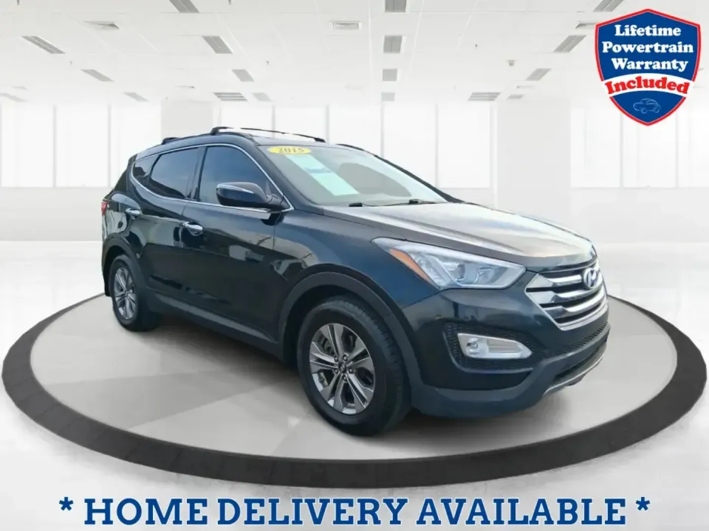 2015 Hyundai Santa Fe Sport 2.4 FWD (5XYZU3LB1FG) with an 2.4L L4 DOHC 16V engine, 6-Speed Automatic transmission, located at 1099 N County Rd 25A , Troy, OH, 45373, (937) 908-9800, 40.057079, -84.212883 - Picture your next road trip out of Troy: the kids buckled in, luggage packed, and plenty of comfort for I75 runs to Dayton or weekend getaways near the Miami River-without feeling like you're stretching your budget. This 2015 Hyundai Santa Fe 2.4L in Twilight Black is the kind of practical, do-it-al- Photo#0