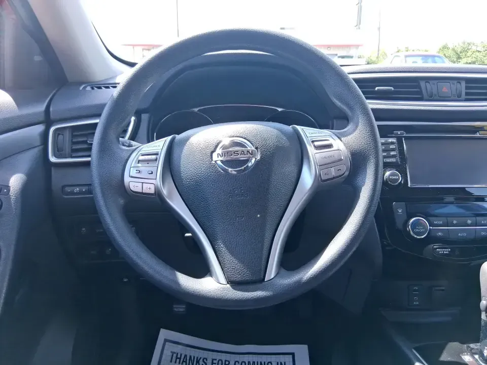 2015 Nissan Rogue SV (KNMAT2MV8FP) with an 2.5L I-4 DOHC engine, Continuously Variable Transmission transmission, located at 880 E. National Road, Vandalia, OH, 45377, (937) 908-9800, 39.891918, -84.183594 - Pack up the kids, load the cooler, and point the SUV toward your next weekend escape-this Cayenne Red 2015 Nissan Rogue SV is the kind of do-it-all crossover that fits real life in Vandalia, from school drop-offs and grocery runs to road trips up I75. With confident 4WD/AWD traction, a comfortable c - Photo#16