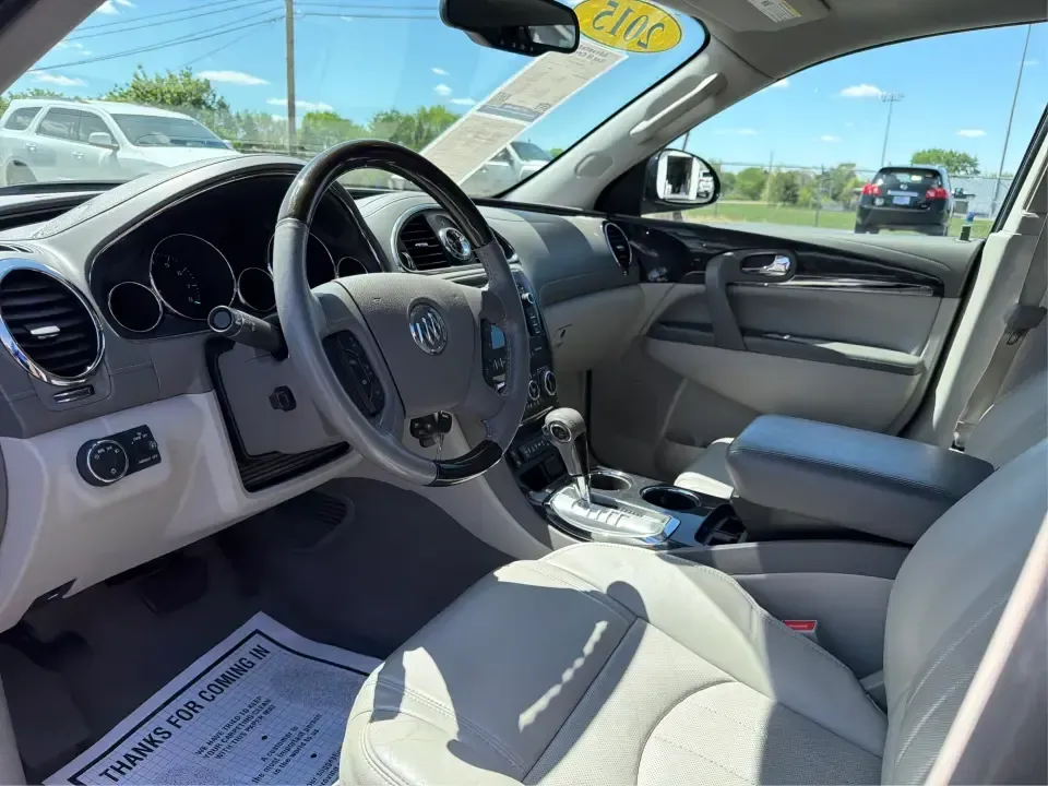 2015 Buick Enclave Premium (5GAKVCKD4FJ) with an 3.6L V-6 gasoline direct injection engine, 6-Speed Automatic Overdrive transmission, located at 1230 East Main St, Xenia, OH, 45385, (937) 908-9800, 39.688026, -83.910172 - Pack the kids, cue up the playlist, and head out for a weekend at John Bryan State Park or a day trip to the National Museum of the U.S. Air Force-this 2015 Buick Enclave Premium is the kind of comfortable, confidence-inspiring SUV that makes family life, carpools, and long highway drives feel easy. - Photo#9