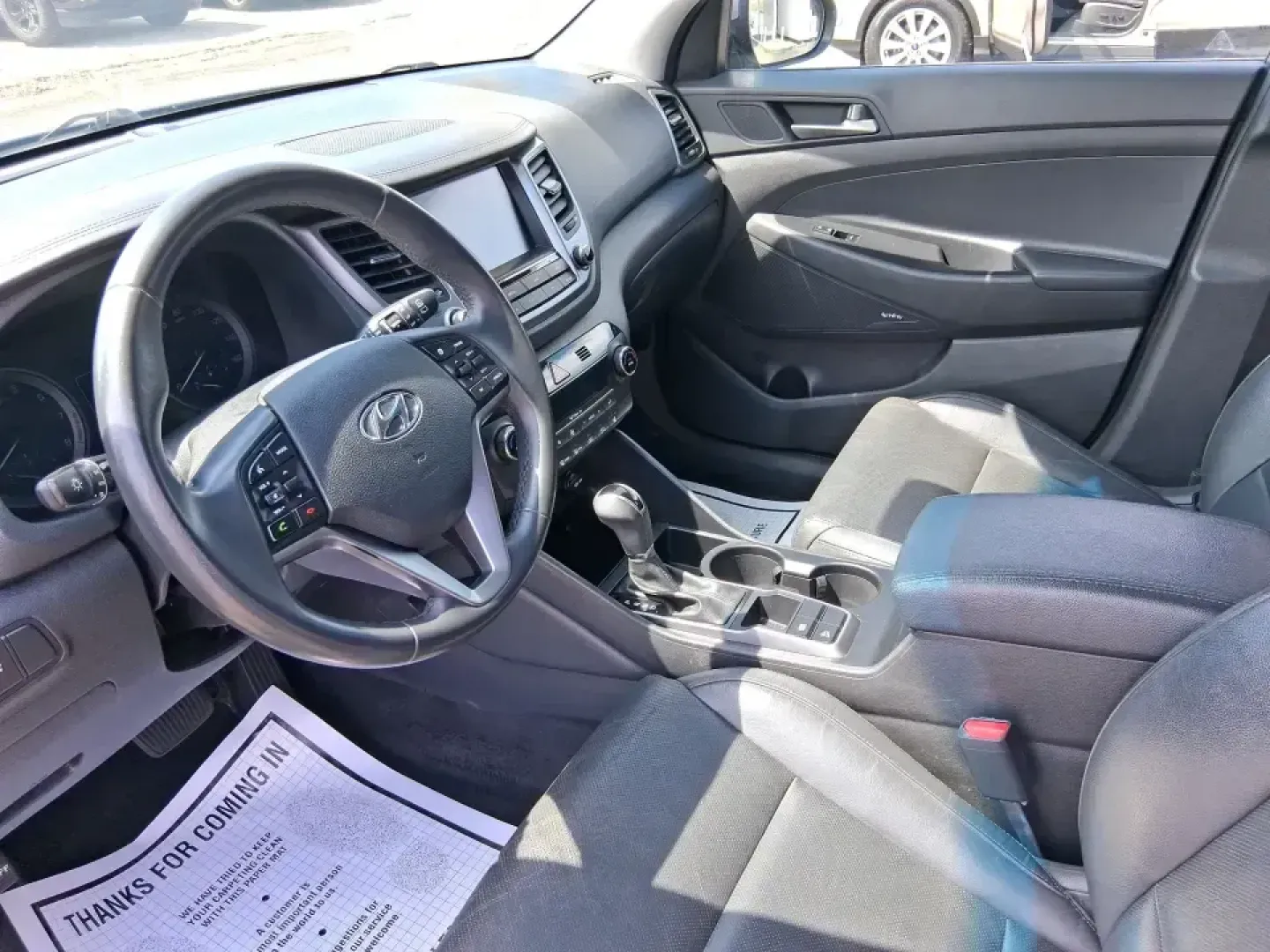 2018 Hyundai Tucson SEL Plus (KM8J33A4XJU) with an Nu 2L I-4 gasoline direct injection engine, 6A transmission, located at 8750 N County Rd 25A, Piqua, OH, 45356, (937) 908-9800, 40.164391, -84.232513 - Need a do-it-all SUV that fits real life in Greene County-school runs, long commutes to Dayton, and weekend getaways to John Bryan State Park-without sacrificing comfort or confidence? This 2018 Hyundai Tucson SEL Plus in Coliseum Gray is built for drivers who want practical space, modern tech, and - Photo#9