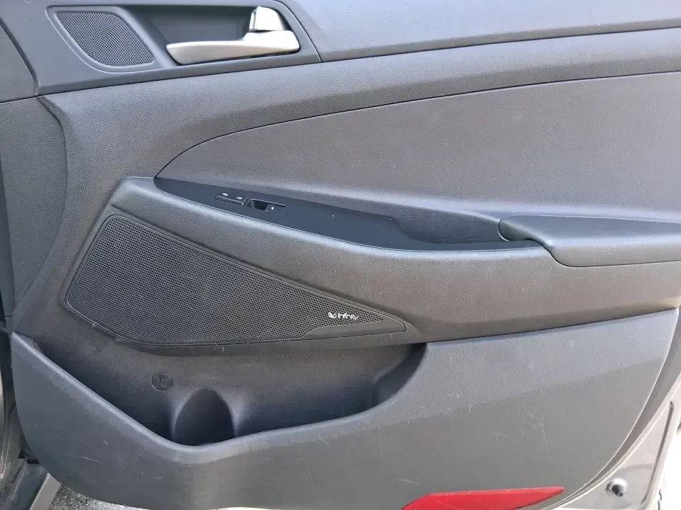 2018 Hyundai Tucson SEL Plus (KM8J33A4XJU) with an Nu 2L I-4 gasoline direct injection engine, 6A transmission, located at 1230 East Main St, Xenia, OH, 45385, (937) 908-9800, 39.688026, -83.910172 - Need a do-it-all SUV that fits real life in Greene County-school runs, long commutes to Dayton, and weekend getaways to John Bryan State Park-without sacrificing comfort or confidence? This 2018 Hyundai Tucson SEL Plus in Coliseum Gray is built for drivers who want practical space, modern tech, and - Photo#19