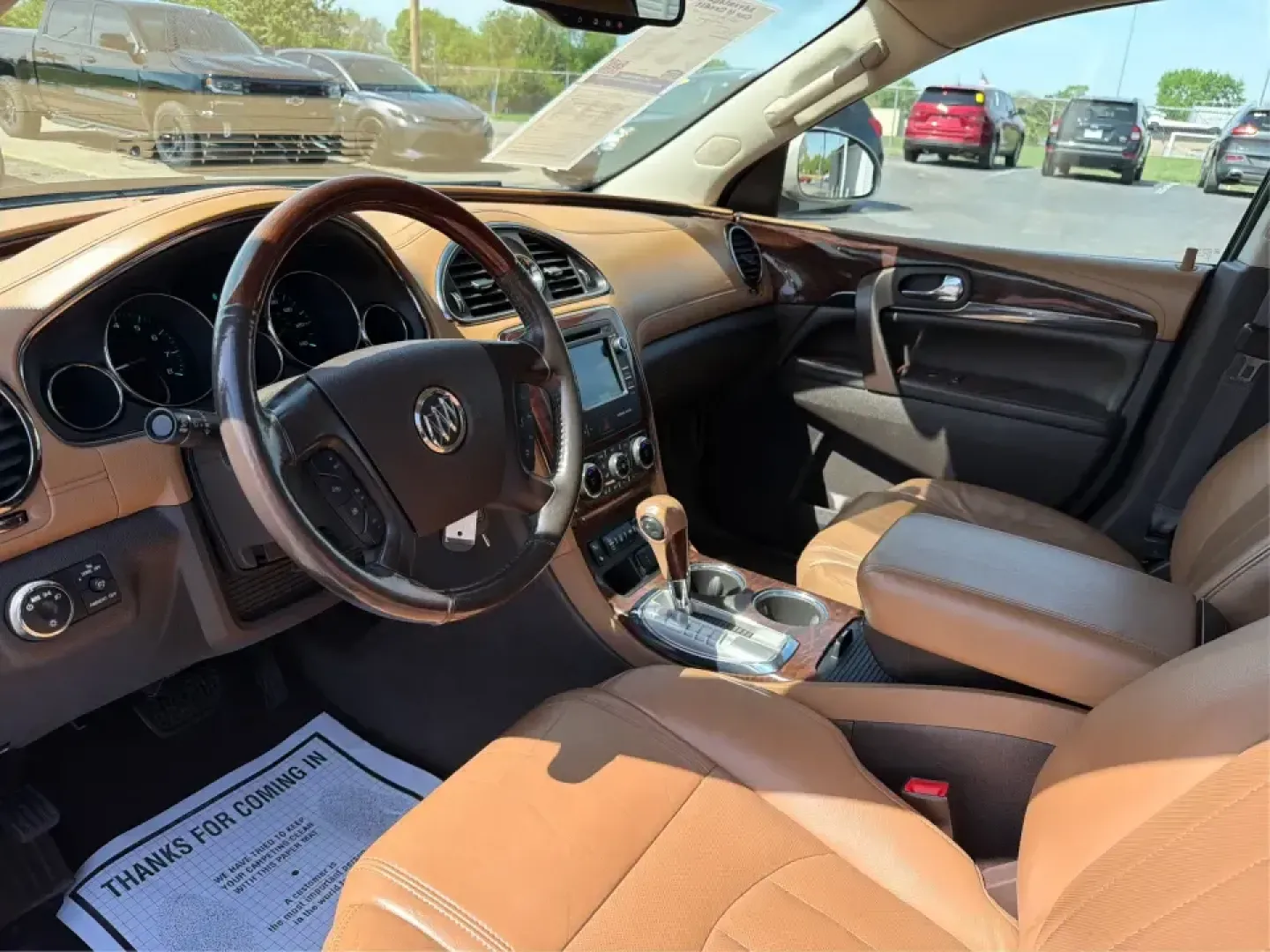 2016 Buick Enclave Leather (5GAKVBKD6GJ) with an 3.6L V-6 gasoline direct injection engine, 6-Speed Automatic Overdrive transmission, located at 1184 Kauffman Ave, Fairborn, OH, 45324, (937) 908-9800, 39.807072, -84.030914 - Need one vehicle that can handle school drop-offs, grocery runs, and a weekend road trip down I-75 without feeling cramped? This 2016 Buick Enclave Leather in Iridium Metallic is built for real-life family logistics and comfortable commuting around Moraine, Dayton, and the Miami Valley-offering thre - Photo#9