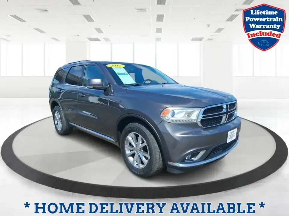 2015 Dodge Durango Limited (1C4RDJDG7FC) with an 3.6L V6 DOHC 24V engine, 8-Speed Automatic transmission, located at 1230 East Main St, Xenia, OH, 45385, (937) 908-9800, 39.688026, -83.910172 - Pack up the kids, load the cargo, and point the nose toward your next weekend getaway-this 2015 Dodge Durango Limited is built for real life in West Central Ohio. Whether you're shuttling a growing family to practice, commuting up I75, or planning a road trip to Indian Lake, the Durango delivers the - Photo#0
