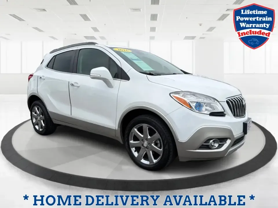 2016 Buick Encore Leather (KL4CJGSB0GB) with an Ecotec 1.4L I-4 DOHC engine, 6A transmission, located at 4508 South Dixie Dr, Moraine, OH, 45439, (937) 908-9800, 39.689976, -84.218452 - Need a small SUV that fits city parking, handles Ohio weather, and still feels upscale for date night in the Oregon District or a weekend run out toward Caesar Creek? This 2016 Buick Encore Leather AWD is built for real life in Moraine-easy to drive on South Dixie Dr, confident on I-75 and I-675, an - Photo#0