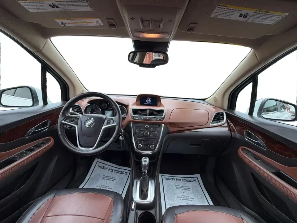 2016 Buick Encore Leather (KL4CJGSB0GB) with an Ecotec 1.4L I-4 DOHC engine, 6A transmission, located at 4508 South Dixie Dr, Moraine, OH, 45439, (937) 908-9800, 39.689976, -84.218452 - Need a small SUV that fits city parking, handles Ohio weather, and still feels upscale for date night in the Oregon District or a weekend run out toward Caesar Creek? This 2016 Buick Encore Leather AWD is built for real life in Moraine-easy to drive on South Dixie Dr, confident on I-75 and I-675, an - Photo#21