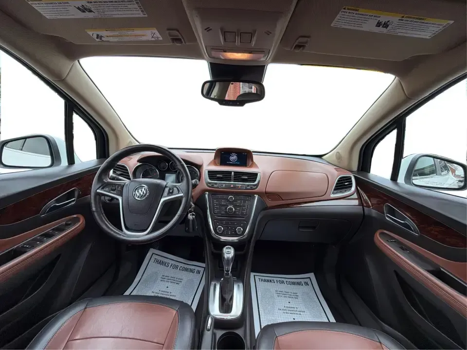 2016 Buick Encore Leather (KL4CJGSB0GB) with an Ecotec 1.4L I-4 DOHC engine, 6A transmission, located at 4508 South Dixie Dr, Moraine, OH, 45439, (937) 908-9800, 39.689976, -84.218452 - Need a small SUV that fits city parking, handles Ohio weather, and still feels upscale for date night in the Oregon District or a weekend run out toward Caesar Creek? This 2016 Buick Encore Leather AWD is built for real life in Moraine-easy to drive on South Dixie Dr, confident on I-75 and I-675, an - Photo#22