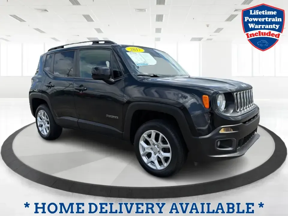 2017 Jeep Renegade Latitude 4x4 (ZACCJBBB7HP) with an 2.4L L4 DOHC 16V engine, 6M transmission, located at 1099 N County Rd 25A , Troy, OH, 45373, (937) 908-9800, 40.057079, -84.212883 - Escape the everyday grind and make your commute, school runs, and weekend getaways feel like a mini adventure in this 2017 Jeep Renegade Latitude 4x4-an ideal crossover for drivers who want confident traction for Ohio weather without giving up easy parking and city-friendly size. Finished in sleek B - Photo#0