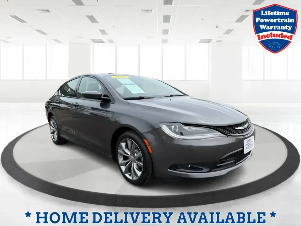 2015 Chrysler 200 S (1C3CCCBG7FN) with an 3.6L V6 DOHC 24V FFV engine, 9-Speed Automatic transmission, located at 8750 N County Rd 25A, Piqua, OH, 45356, (937) 908-9800, 40.164391, -84.232513 - Need a smart, comfortable sedan for the weekday commute up I-75, quick errands around Piqua, and the occasional road trip to Dayton or Troy? This 2015 Chrysler 200 S delivers the kind of smooth V6 power, upscale comfort, and everyday practicality that fits real life-whether you're a busy parent shut - Photo#0
