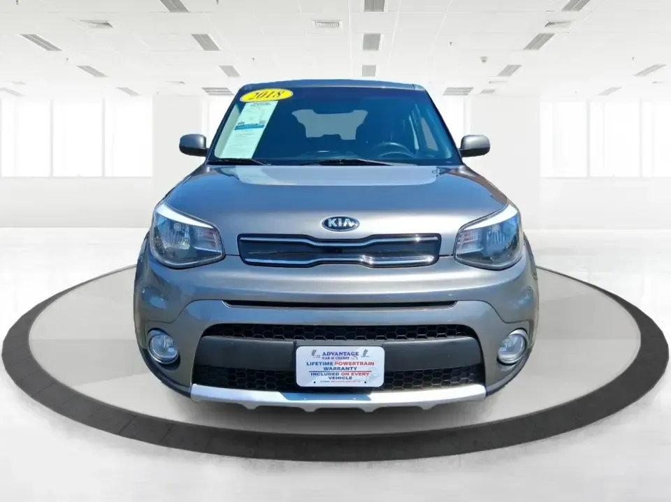 2018 Kia Soul + (KNDJP3A58J7) with an 2L I-4 gasoline direct injection engine, 6A transmission, located at 401 Woodman Dr, Riverside, OH, 45431, (937) 908-9800, 39.760899, -84.123421 - Pack more into every day-commute-ready comfort for I675 and Route 35, easy parking for quick stops near The Greene, and flexible cargo space for weekend runs to Eastwood MetroPark-this 2018 Kia Soul + is built for Riverside life. With its distinctive hatchback shape, Titanium Gray finish, and practi - Photo#7