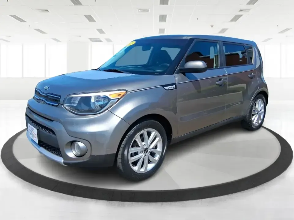 2018 Kia Soul + (KNDJP3A58J7) with an 2L I-4 gasoline direct injection engine, 6A transmission, located at 401 Woodman Dr, Riverside, OH, 45431, (937) 908-9800, 39.760899, -84.123421 - Pack more into every day-commute-ready comfort for I675 and Route 35, easy parking for quick stops near The Greene, and flexible cargo space for weekend runs to Eastwood MetroPark-this 2018 Kia Soul + is built for Riverside life. With its distinctive hatchback shape, Titanium Gray finish, and practi - Photo#8