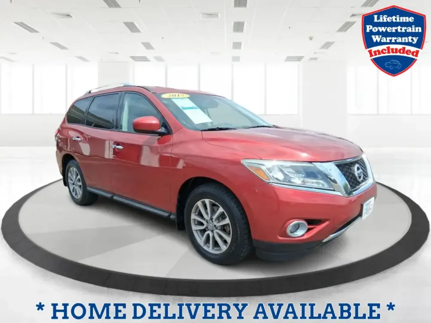 2015 Nissan Pathfinder SV (5N1AR2MM6FC) with an 3.5L V-6 DOHC engine, Continuously Variable Transmission transmission, located at 401 Woodman Dr, Riverside, OH, 45431, (937) 908-9800, 39.760899, -84.123421 - Need one SUV that can handle the weekday school run, the long commute down I675, and a spontaneous weekend escape to Carillon Historical Park or a day at the National Museum of the U.S. Air Force? This 2015 Nissan Pathfinder SV in eye-catching Cayenne Red is built for real life in Riverside, Ohio-ro - Photo#0