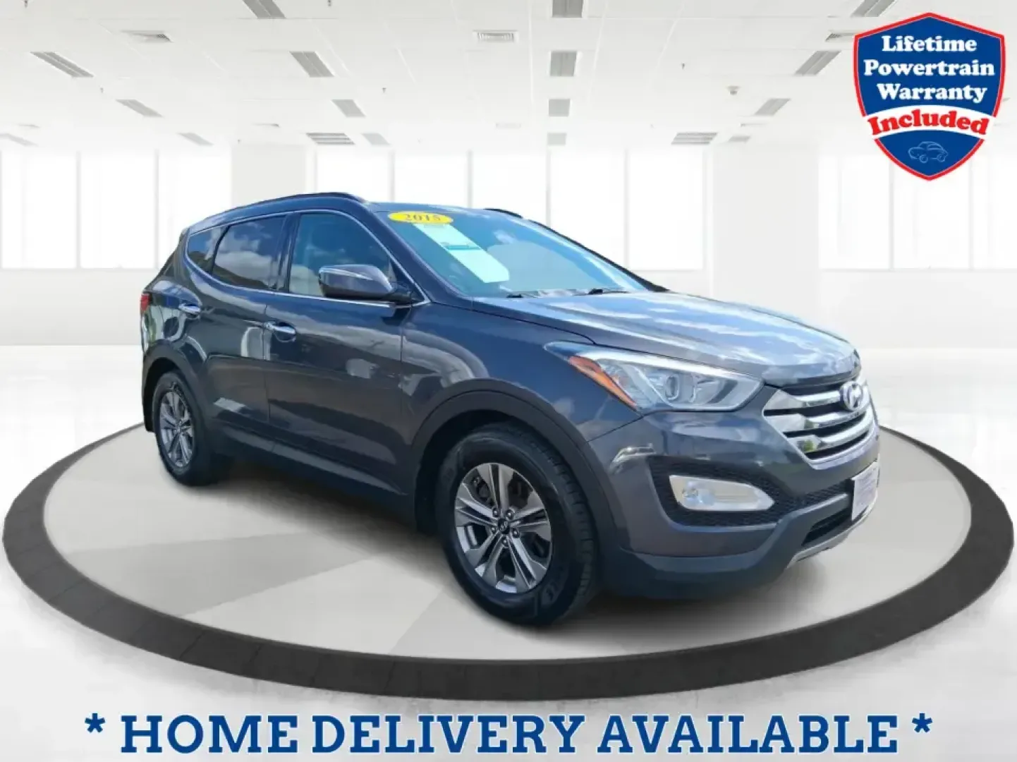 2015 Hyundai Santa Fe 2.4L (5XYZUDLB3FG) with an Theta II 2.4L I-4 gasoline direct injection engine, 6-Speed Automatic transmission, located at 1230 East Main St, Xenia, OH, 45385, (937) 908-9800, 39.688026, -83.910172 - Pack up the kids, load the cooler, and point your weekend plans toward the open road-this 2015 Hyundai Santa Fe 2.4L in Platinum Graphite is the kind of SUV that fits real life in Riverside. Whether you're commuting down I-75, running errands along Woodman Dr, or heading out for a day at Eastwood Me - Photo#0