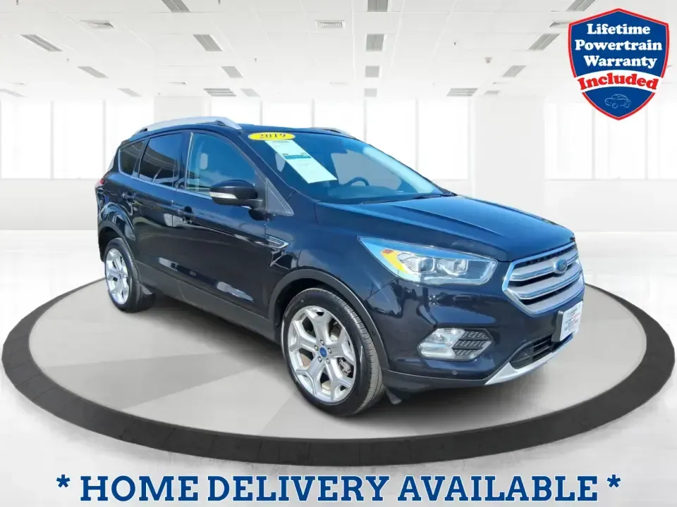 2019 Ford Escape Titanium (1FMCU9J9XKU) with an EcoBoost 2L I-4 gasoline direct injection engine, 6A transmission, located at 8750 N County Rd 25A, Piqua, OH, 45356, (937) 908-9800, 40.164391, -84.232513 - Pack up the kids, load the groceries, or point the hood toward a weekend getaway-this 2019 Ford Escape Titanium 4WD is built for real life in West Central Ohio, where commutes, school drop-offs, and quick trips up I75 all happen in the same week. With an upscale Titanium cabin and confident all-weat - Photo#0