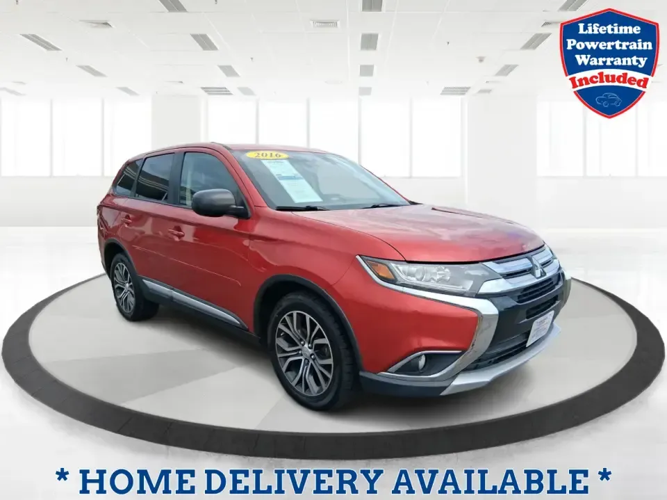 2016 Mitsubishi Outlander ES (JA4AZ3A34GZ) with an 2.4L I-4 variable valve control engine, CVT transmission, located at 401 Woodman Dr, Riverside, OH, 45431, (937) 908-9800, 39.760899, -84.123421 - Weekend getaways to Eastwood MetroPark, carpools across Riverside, and comfortable commutes down I675 feel a lot easier when you've got a versatile SUV that can flex with real life. This 2016 Mitsubishi Outlander ES in eye-catching Rally Red Metallic is built for the buyer who wants space, capabilit - Photo#0