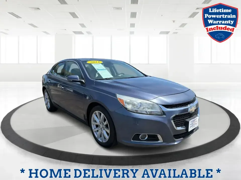 2014 Chevrolet Malibu 1LZ (1G11H5SL5EF) with an ECOTEC 2.5L I-4 gasoline direct injection engine, 6-Speed Automatic transmission, located at 401 Woodman Dr, Riverside, OH, 45431, (937) 908-9800, 39.760899, -84.123421 - Need a dependable sedan for the daily commute to Wright-Patterson AFB, quick errands down Woodman Dr, or comfortable weekend drives along I-675? This 2014 Chevrolet Malibu 1LZ in eye-catching Atlantis Blue Metallic fits real-life routines-school drop-offs, long commutes, and budget-friendly road tri - Photo#0