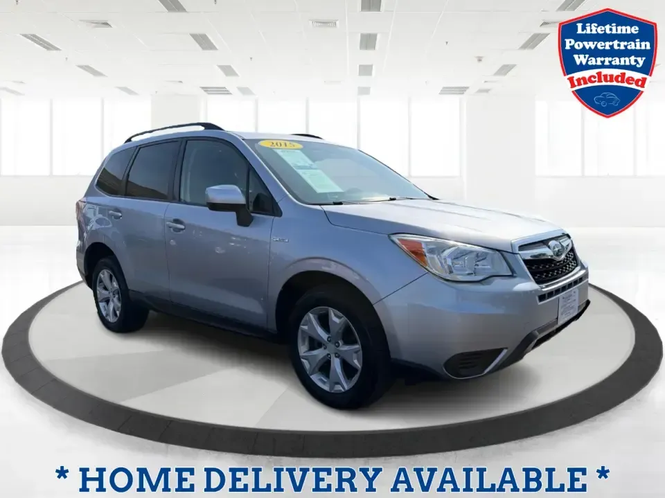2015 Subaru Forester 2.5i Premium (JF2SJADC8FH) with an 2.5L H-4 DOHC engine, 6-Speed Automatic transmission, located at 1184 Kauffman Ave, Fairborn, OH, 45324, (937) 908-9800, 39.807072, -84.030914 - Picture your next Ohio weekend: bikes on the back, a cooler in the cargo area, and a confident drive from Fairborn out toward John Bryan State Park or a quick getaway to Yellow Springs-without stressing the weather forecast. This 2015 Subaru Forester 2.5i Premium is built for real life: commuting to - Photo#0