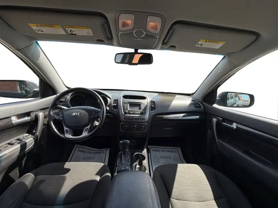 2014 Kia Sorento LX (5XYKT3A68EG) with an 2.4L I-4 gasoline direct injection engine, 6-Speed Automatic transmission, located at 1099 N County Rd 25A , Troy, OH, 45373, (937) 908-9800, 40.057079, -84.212883 - Need an SUV that fits real life in Troy-school drop-offs, a long commute down I-75, and weekend runs to Charleston Falls Preserve or a day around Downtown Troy? This 2014 Kia Sorento LX in Ebony Black is a practical, road-trip-ready SUV that balances everyday comfort with the kind of space and versa - Photo#19