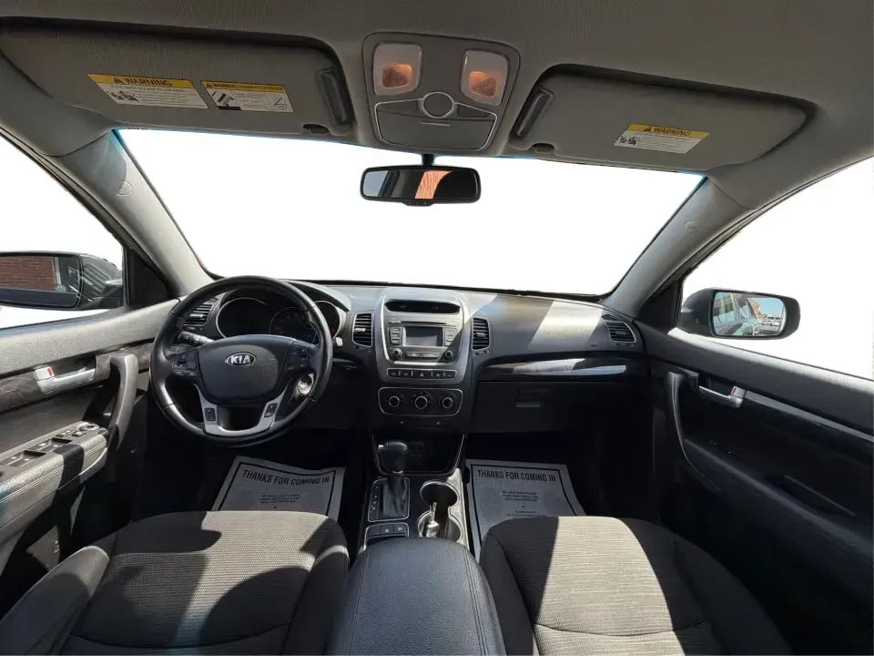 2014 Kia Sorento LX (5XYKT3A68EG) with an 2.4L I-4 gasoline direct injection engine, 6-Speed Automatic transmission, located at 1099 N County Rd 25A , Troy, OH, 45373, (937) 908-9800, 40.057079, -84.212883 - Need an SUV that fits real life in Troy-school drop-offs, a long commute down I-75, and weekend runs to Charleston Falls Preserve or a day around Downtown Troy? This 2014 Kia Sorento LX in Ebony Black is a practical, road-trip-ready SUV that balances everyday comfort with the kind of space and versa - Photo#20