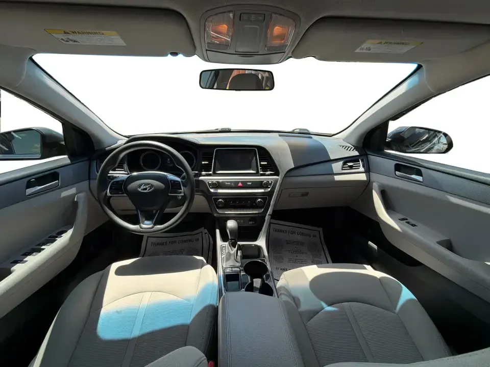 2018 Hyundai Sonata ECO (5NPE24AA3JH) with an 1.6L I-4 gasoline direct injection engine, 7A transmission, located at 1951 S Dayton Lakeview Rd., New Carlisle, OH, 45344, (937) 908-9800, 39.890999, -84.050255 - Need a smart, efficient sedan that can handle a busy weekday commute to Dayton, quick school drop-offs, and the occasional weekend run to Springfield without draining your budget? This 2018 Hyundai Sonata ECO in sleek Machine Gray is an ideal fit for drivers who want comfort, tech, and fuel-friendly - Photo#21