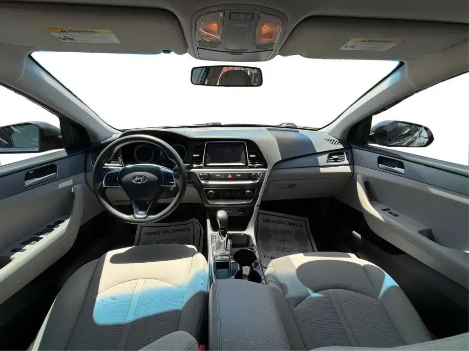 2018 Hyundai Sonata ECO (5NPE24AA3JH) with an 1.6L I-4 gasoline direct injection engine, 7A transmission, located at 1951 S Dayton Lakeview Rd., New Carlisle, OH, 45344, (937) 908-9800, 39.890999, -84.050255 - Need a smart, efficient sedan that can handle a busy weekday commute to Dayton, quick school drop-offs, and the occasional weekend run to Springfield without draining your budget? This 2018 Hyundai Sonata ECO in sleek Machine Gray is an ideal fit for drivers who want comfort, tech, and fuel-friendly - Photo#22