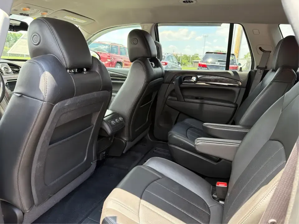 2015 Buick Enclave Leather AWD (5GAKVBKD9FJ) with an 3.6L V6 DOHC 24V engine, 6-Speed Automatic Overdrive transmission, located at 4508 South Dixie Dr, Moraine, OH, 45439, (937) 908-9800, 39.689976, -84.218452 - Road-trip weekends to Hueston Woods, school drop-offs around West Carrollton, and daily commutes up I75 feel a lot easier when your SUV has real space, comfort, and confidence in every season. This 2015 Buick Enclave Leather in stunning Crimson Red Tintcoat is built for busy families, carpool captai - Photo#10