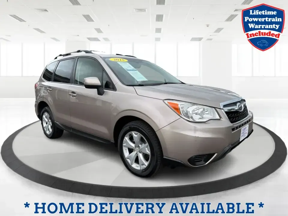 2015 Subaru Forester 2.5i Premium (JF2SJADC5FH) with an 2.5L H-4 DOHC engine, 6-Speed Automatic transmission, located at 401 Woodman Dr, Riverside, OH, 45431, (937) 908-9800, 39.760899, -84.123421 - Life in the Miami Valley moves fast-school drop-offs, long commutes, weekend getaways, and the occasional snowy surprise-so it helps to have an SUV that fits every plan. This 2015 Subaru Forester 2.5i Premium is a smart pick for drivers who want confident all-weather capability, flexible cargo space - Photo#0
