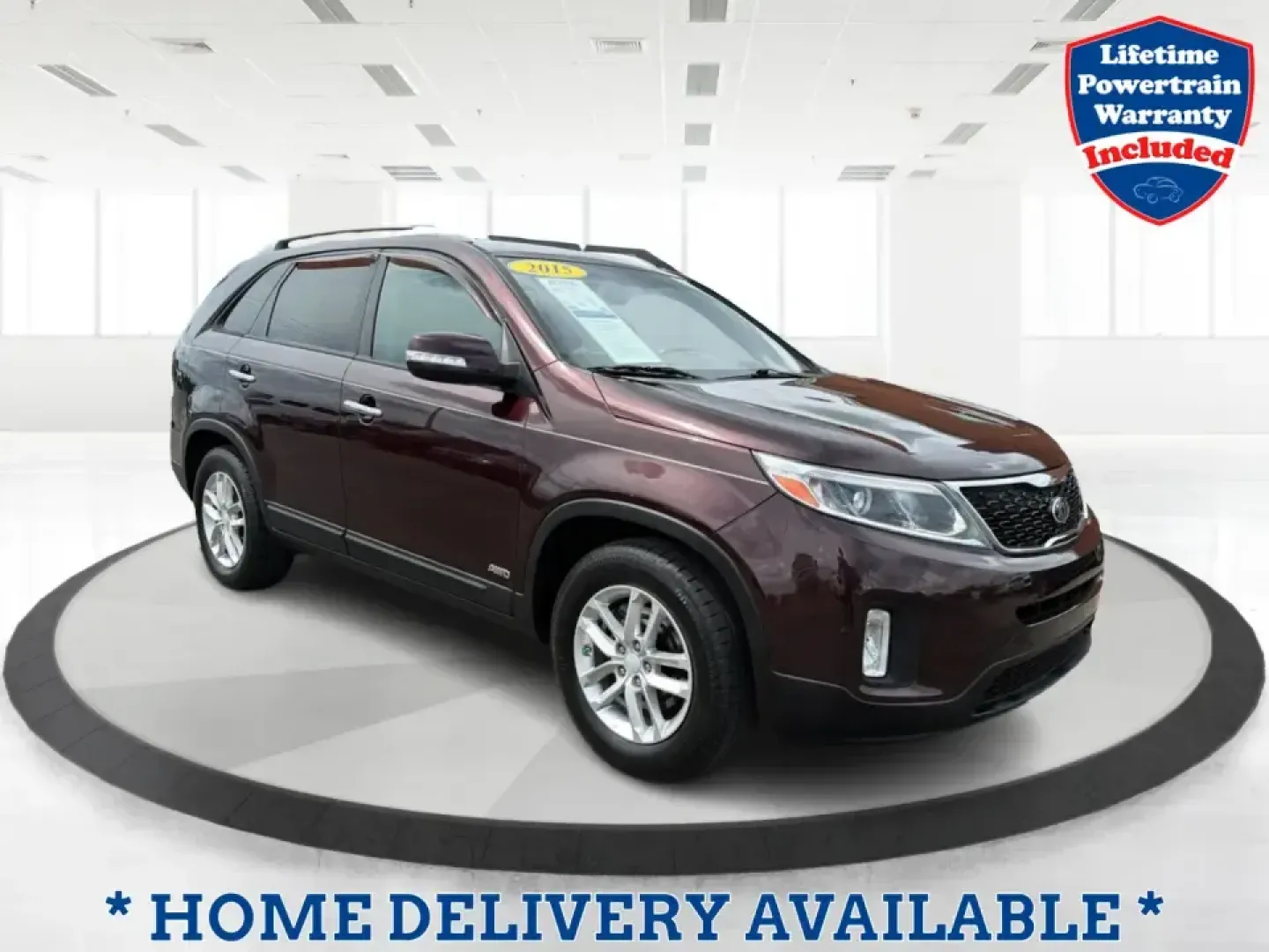 2015 Kia Sorento LX (5XYKTCA66FG) with an 2.4L I-4 gasoline direct injection engine, 6-Speed Automatic transmission, located at 401 Woodman Dr, Riverside, OH, 45431, (937) 908-9800, 39.760899, -84.123421 - Pack up the kids, load the cooler, and point the GPS toward your next weekend escape-this 2015 Kia Sorento LX in Dark Cherry is the kind of practical SUV that fits real-life routines in Riverside, Ohio. Whether you're juggling school drop-offs, commuting down I-675, or heading out for a day at Caril - Photo#0