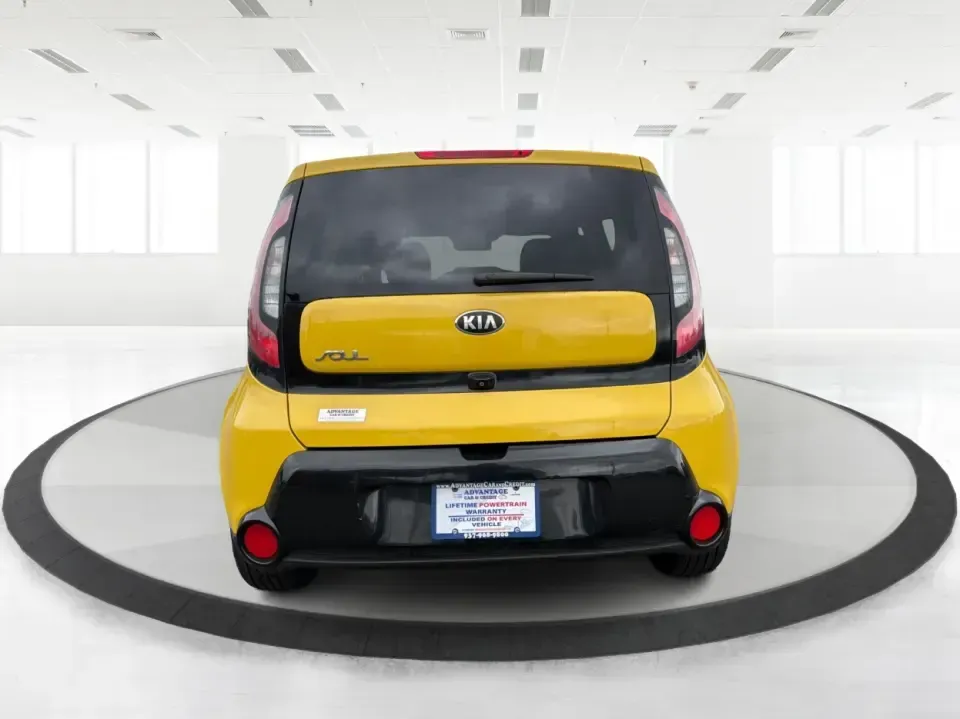 2016 Kia Soul + (KNDJP3A5XG7) with an 2L I-4 gasoline direct injection engine, 6A transmission, located at 401 Woodman Dr, Riverside, OH, 45431, (937) 908-9800, 39.760899, -84.123421 - Need a city-friendly ride that makes daily life easier-school drop-offs, a long commute to Wright-Patterson AFB, or quick weekend runs for coffee and groceries-without feeling like you're driving something ordinary? This 2016 Kia Soul + in Solar Yellow brings standout style, hatchback versatility, a - Photo#3
