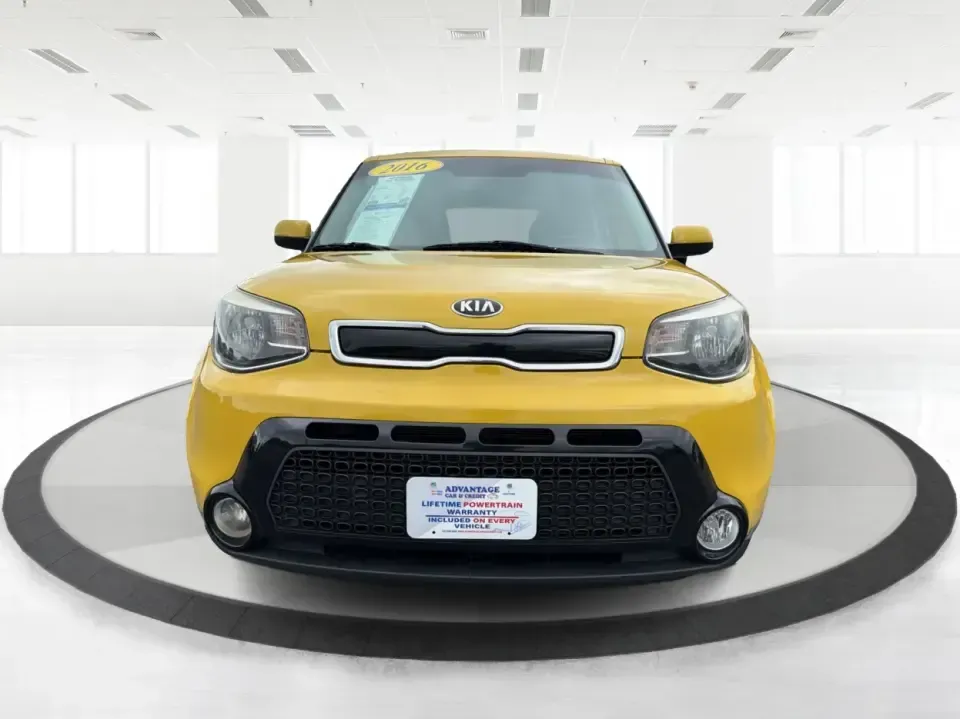 2016 Kia Soul + (KNDJP3A5XG7) with an 2L I-4 gasoline direct injection engine, 6A transmission, located at 401 Woodman Dr, Riverside, OH, 45431, (937) 908-9800, 39.760899, -84.123421 - Need a city-friendly ride that makes daily life easier-school drop-offs, a long commute to Wright-Patterson AFB, or quick weekend runs for coffee and groceries-without feeling like you're driving something ordinary? This 2016 Kia Soul + in Solar Yellow brings standout style, hatchback versatility, a - Photo#7