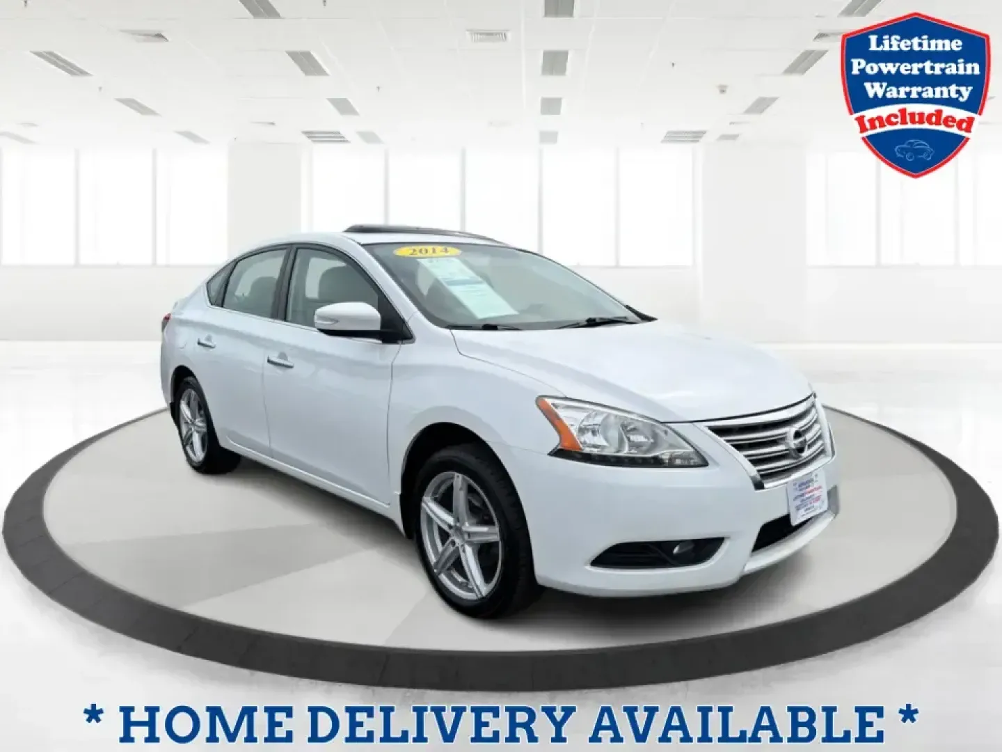 2014 Nissan Sentra SL (3N1AB7AP6EY) with an 1.8L I-4 DOHC engine, 6-Speed Manual transmission, located at 1099 N County Rd 25A , Troy, OH, 45373, (937) 908-9800, 40.057079, -84.212883 - Need a dependable commuter that's easy to park downtown, sips regular unleaded, and still feels comfortable for weekend getaways? This 2014 Nissan Sentra SL in Aspen White is a smart pick for Troy-area drivers who want a practical sedan with upscale touches and a driver-engaged feel thanks to its 6- - Photo#0