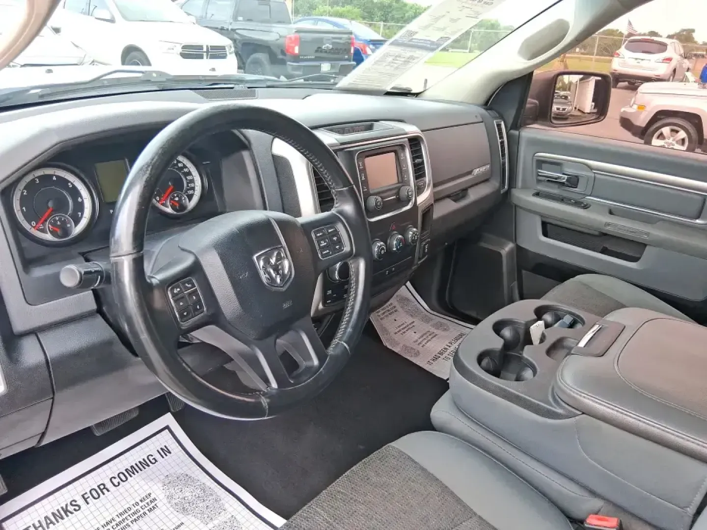 2016 Ram 1500 Big Horn (1C6RR7GTXGS) with an 5.7L V8 OHV 16V engine, 6A transmission, located at 4508 South Dixie Dr, Moraine, OH, 45439, (937) 908-9800, 39.689976, -84.218452 - Need a truck that can handle weekday work, weekend towing, and family errands without feeling like a stripped-down fleet vehicle? This 2016 Ram 1500 Big Horn Quad Cab in Bright White Clearcoat is built for real life in Moraine-whether you're hauling gear down South Dixie Drive, heading toward I-75 f - Photo#9