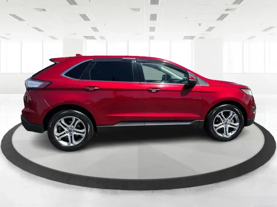 2016 Ford Edge Titanium (2FMPK3K93GB) with an 2.0L L4 DOHC 16V engine, 6A transmission, located at 880 E. National Road, Vandalia, OH, 45377, (937) 908-9800, 39.891918, -84.183594 - Picture your next road trip weekend: a comfortable SUV that can handle the daily school run, the long commute up I75, and a quick escape to the National Museum of the U.S. Air Force-without feeling like you're roughing it. This 2016 Ford Edge Titanium is built for real life in Vandalia, OH: roomy, c - Photo#1