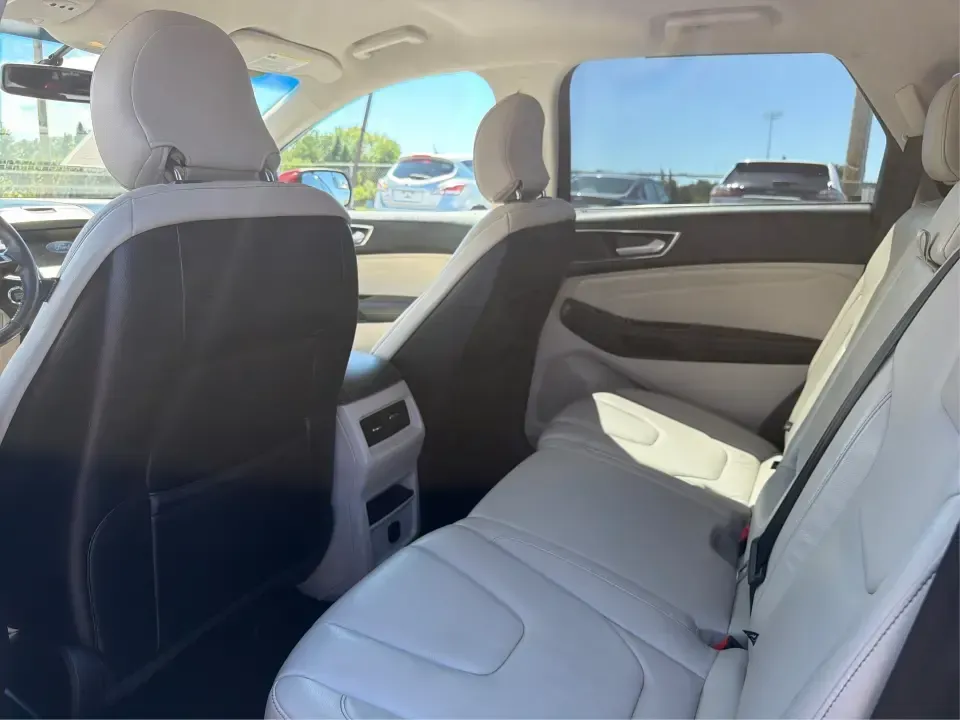 2016 Ford Edge Titanium (2FMPK3K93GB) with an 2.0L L4 DOHC 16V engine, 6A transmission, located at 880 E. National Road, Vandalia, OH, 45377, (937) 908-9800, 39.891918, -84.183594 - Picture your next road trip weekend: a comfortable SUV that can handle the daily school run, the long commute up I75, and a quick escape to the National Museum of the U.S. Air Force-without feeling like you're roughing it. This 2016 Ford Edge Titanium is built for real life in Vandalia, OH: roomy, c - Photo#10
