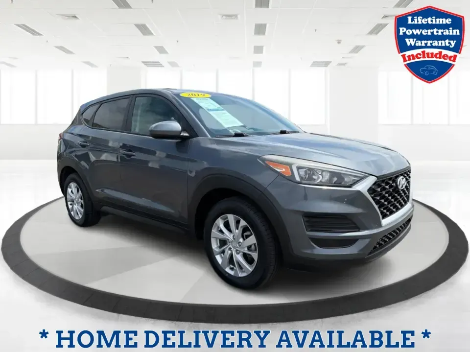 2019 Hyundai Tucson SE AWD (KM8J2CA47KU) with an 2.0L L4 DOHC 16V engine, 6A transmission, located at 1099 N County Rd 25A , Troy, OH, 45373, (937) 908-9800, 40.057079, -84.212883 - Need a dependable SUV that can handle school drop-offs, long commutes up I-75, and spontaneous weekend getaways to Charleston Falls Preserve or a quick lap around the Miami County Fairgrounds? This 2019 Hyundai Tucson SE in Coliseum Gray is a smart, practical choice for drivers who want confident al - Photo#0