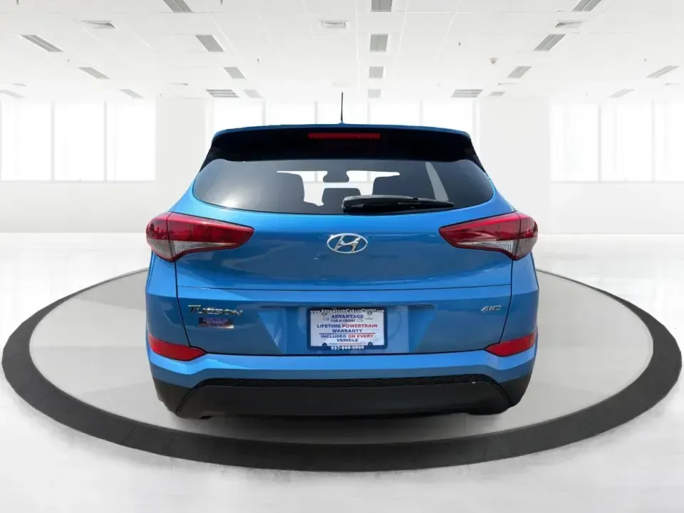 2016 Hyundai Tucson SE w/Preferred Package AWD (KM8J3CA41GU) with an 2.0L L4 DOHC 16V engine, 6A transmission, located at 401 Woodman Dr, Riverside, OH, 45431, (937) 908-9800, 39.760899, -84.123421 - Need an SUV that can handle Dayton-area commutes, rainy school drop-offs, and spontaneous weekend getaways without feeling oversized? This 2016 Hyundai Tucson SE w/Preferred Package AWD in eye-catching Caribbean Blue is built for real life-comfortable for daily drives, confident when the weather tur - Photo#3