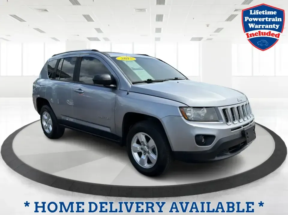 2015 Jeep Compass Sport FWD (1C4NJCBA6FD) with an 2.0L L4 DOHC 16V engine, located at 880 E. National Road, Vandalia, OH, 45377, (937) 908-9800, 39.891918, -84.183594 - Weekday commutes down I75, school drop-offs in Butler Township, and quick weekend getaways to the National Museum of the U.S. Air Force or Taylorsville MetroPark all call for an SUV that's easy to live with, comfortable for five, and efficient enough to keep your budget in check. This **2015 Jeep Co - Photo#0